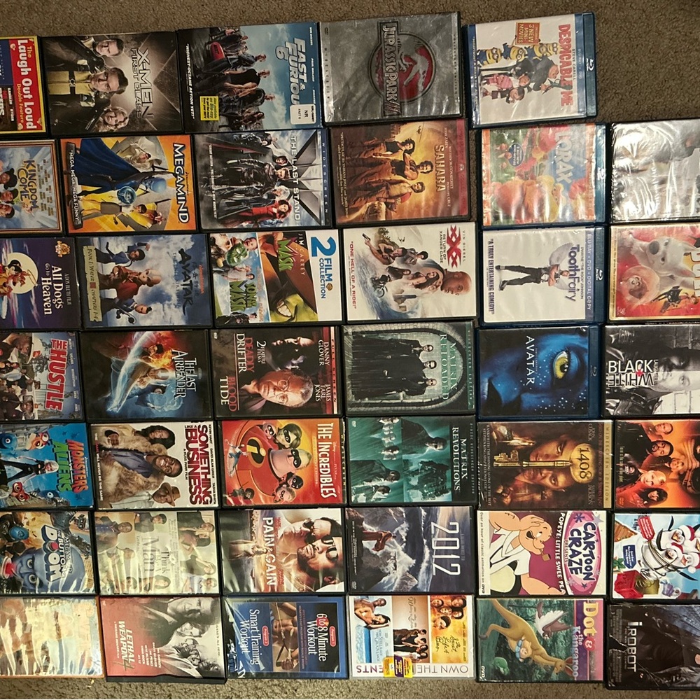 Collection of Blu-ray and DVD Movies